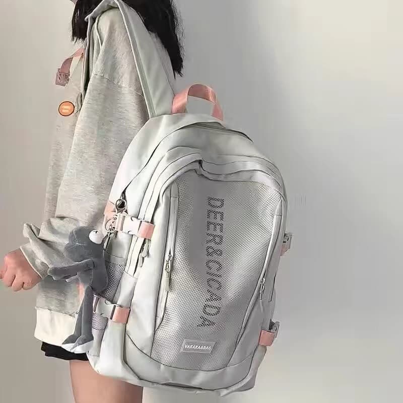 バックパック メッシュデザイン スクールバッグ