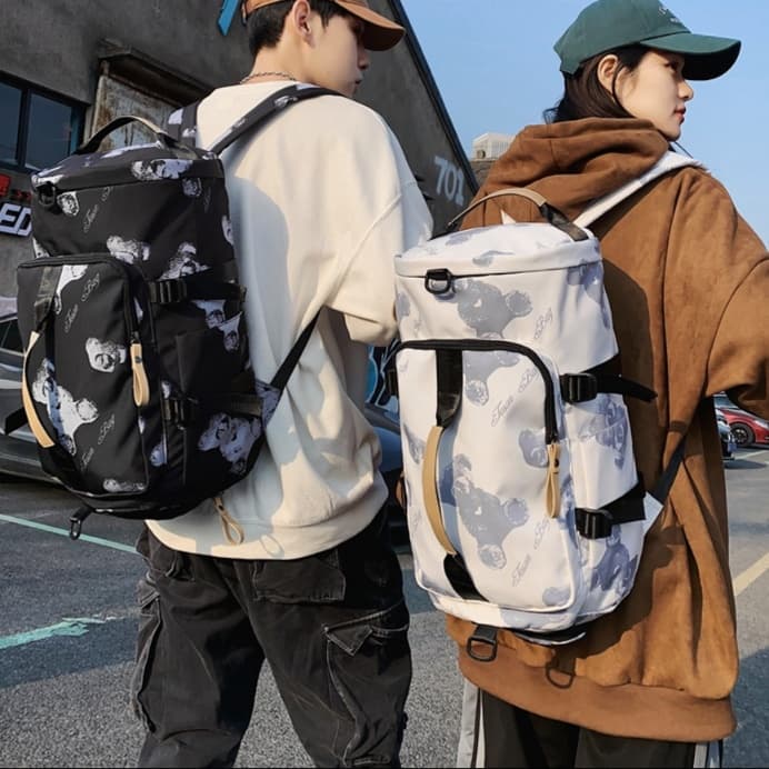バックパック 旅行 多機能パターンデザイン旅行リュック