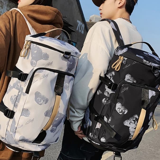 バックパック 旅行 多機能パターンデザイン旅行リュック