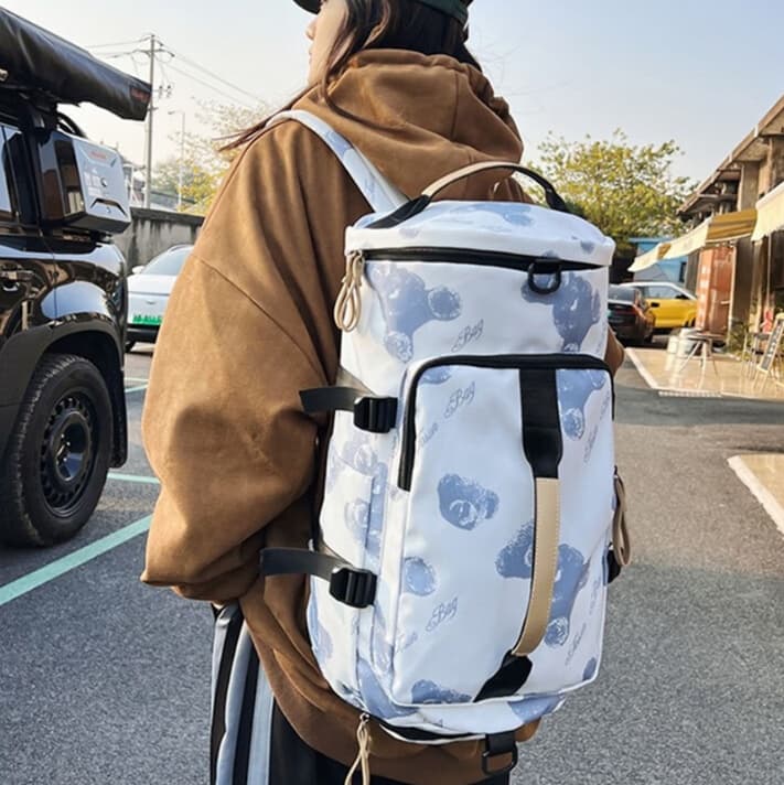 バックパック 旅行 多機能パターンデザイン旅行リュック