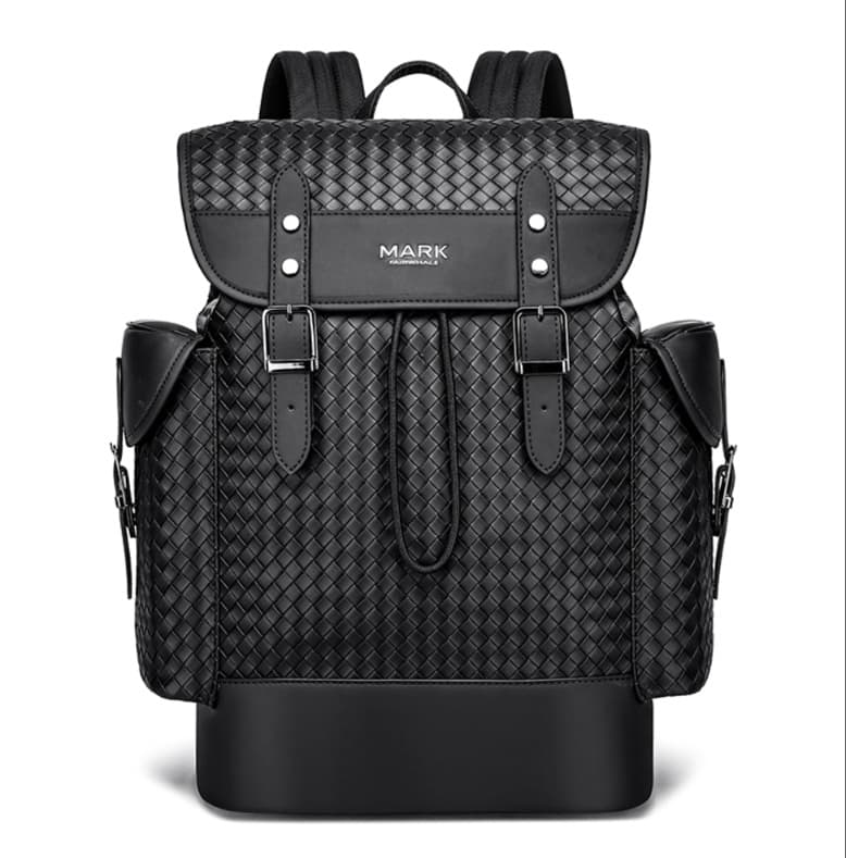 バックパック 通勤 市松編み込み高級感リュック