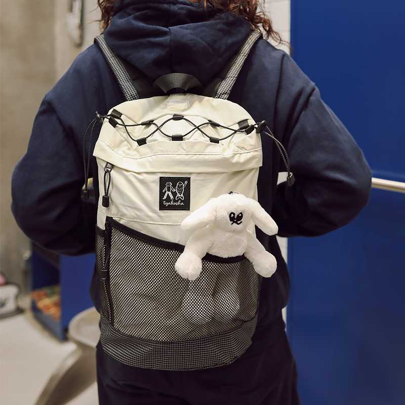 バックパック 通学 メッシュポケット付き学生リュック