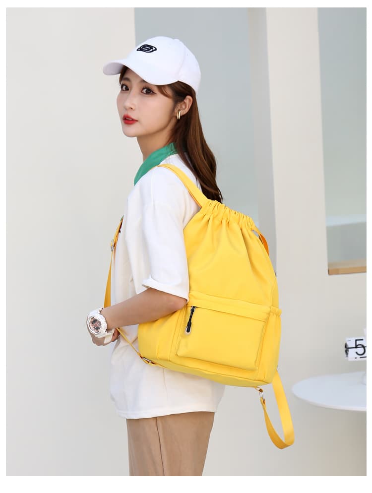 バックパック 軽量スポーツ巾着バックパック