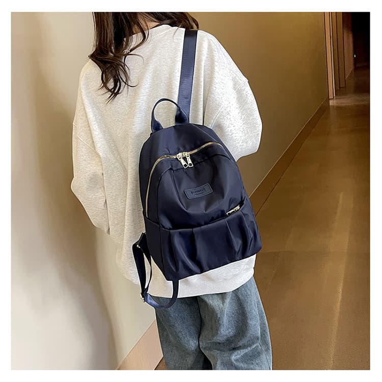 バックパック シンプルポケット通学リュック