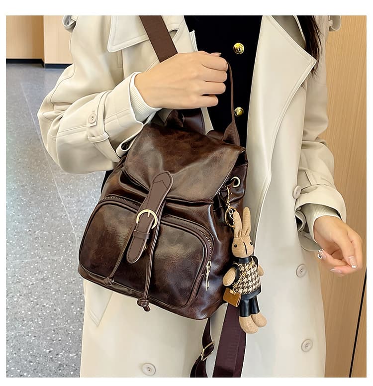 バックパック 上質レザー風ミニバックパック