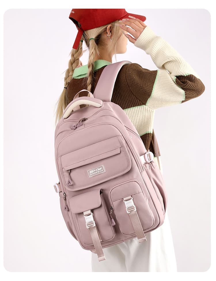 バックパック 通学 多機能ポケット付き学生リュック