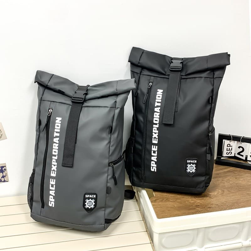 バックパック 旅行 探検ロールトップ旅行バックパック