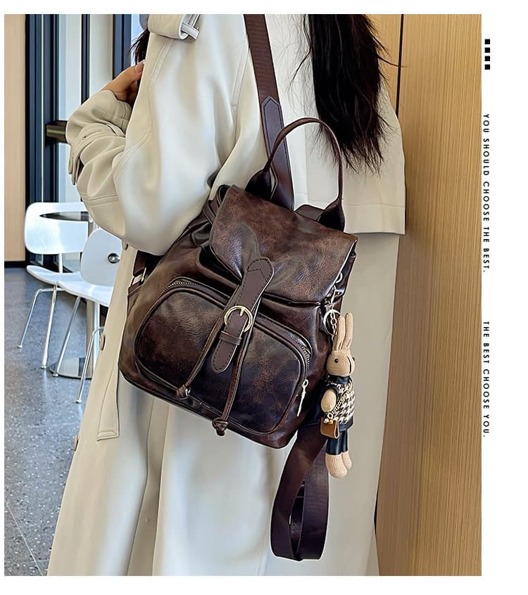 バックパック 上質レザー風ミニバックパック