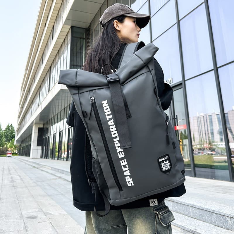 バックパック 旅行 探検ロールトップ旅行バックパック