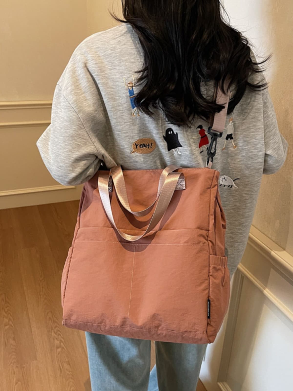 バックパック 多機能肩掛け帆布トート