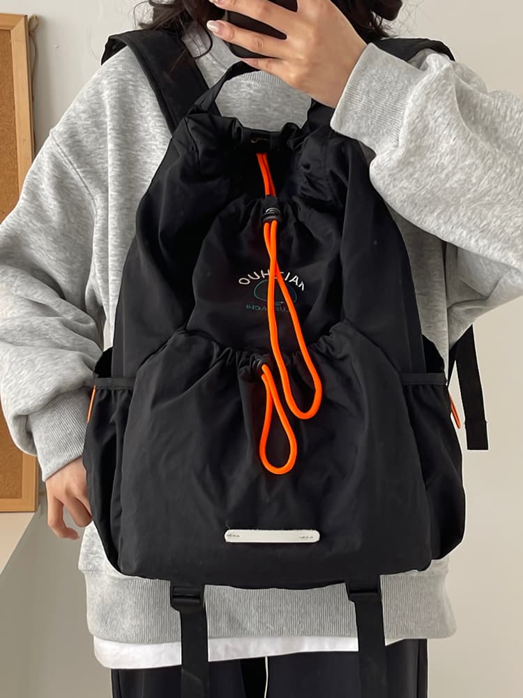 バックパック 軽量ランニング巾着バックパック