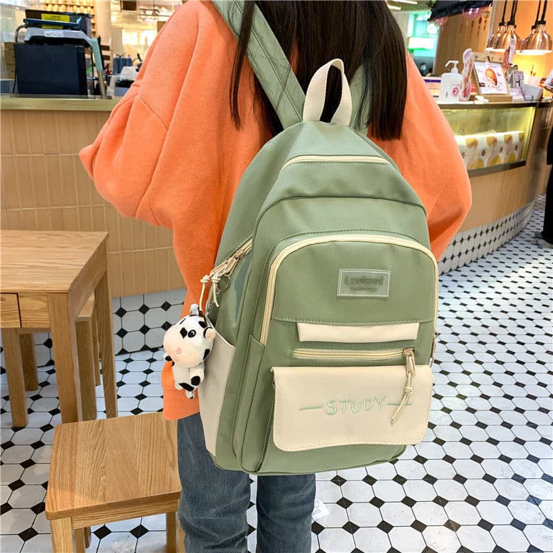 バックパック 通学 多機能ポケット付き学生リュック