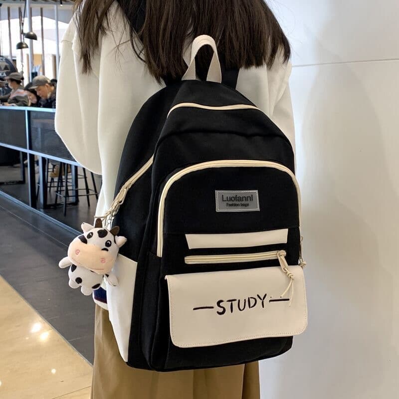 バックパック 通学 多機能ポケット付き学生リュック