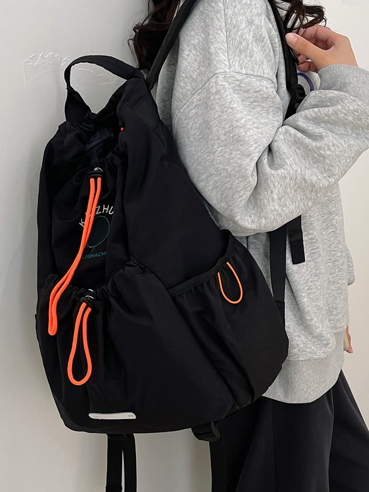 バックパック 軽量ランニング巾着バックパック