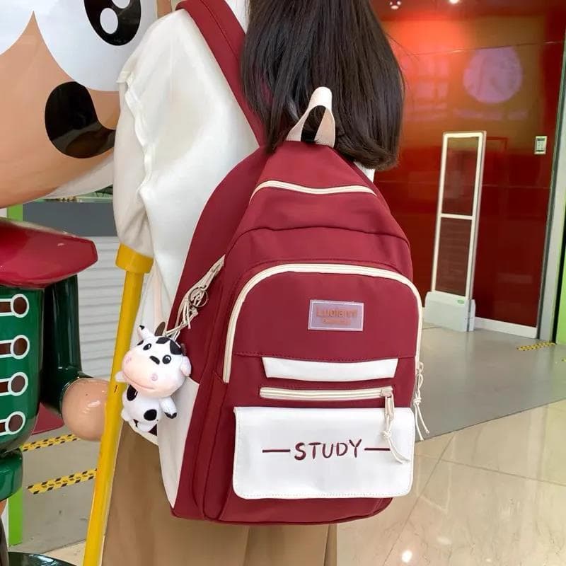 バックパック 通学 多機能ポケット付き学生リュック